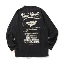 【本体綿100％でお肌に優しい！】外遊び イラスト ロンT 釣り 120cm～170cm