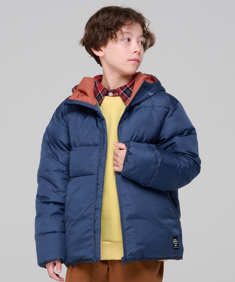 Emiliyan・撥水加工】袖リブ・ストレッチワッフルダウンコート