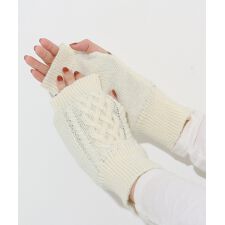 【ニット×フリースでぽかぽか！】モコ アームウォーマー