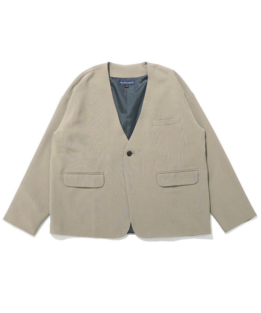 PHIGVEL MAKERS & CO グレー ノーカラージャケット ノーカラージャケット (灰色・グレー系、130) の一覧 | マルイウェブ