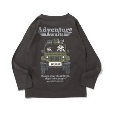 【選べる2柄！】ボディコットン100％ クリフラビット ロンＴ 120cm～170cm