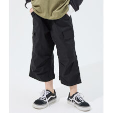 【トレンドライク】速乾 ゆる クロップド カーゴ パンツ 120cm～170cm