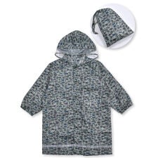 ケース付き　総柄　レインコート　（９５～１３５ｃｍ）