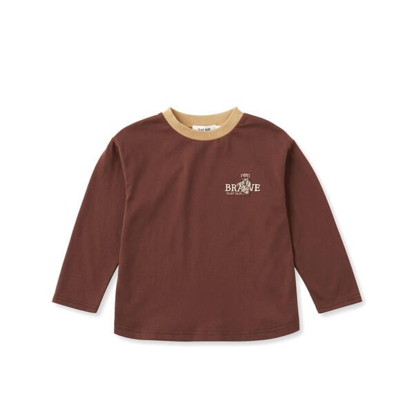 いろんなクマさん刺しゅう無地ボーダー柄Tシャツ(80~130cm)