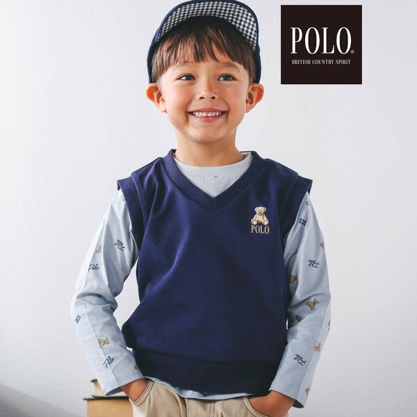 【POLO BCS(ポロ・ビーシーエス)×SLAP SLIPコラボ】【お揃い】POLO総柄プリントT