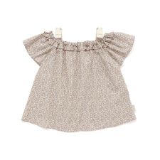 肩リボン付き花柄チュニック(90~130cm)