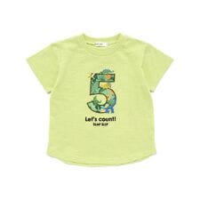 【お揃い/接触冷感】総柄ナンバリングカウントパッチTシャツ(80~130cm)