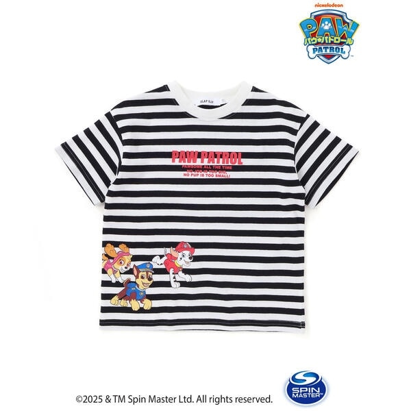 パウ・パトロール×SLAPSLIP】無地ボーダーぐるっとキャラクター