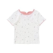花柄バックリボンTシャツ(80~130cm)