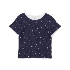 花柄バックリボンTシャツ(80~130cm)