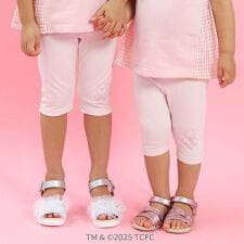 【ケアベア×SLAP SLIP】裾モチーフおしりフリル5分丈レギンス(80~130cm)