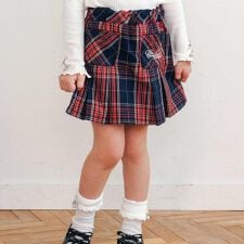 スラップスリップ(SLAP SLIP)の【お揃い】チェック前ポケットタックスカパン(90~130cm)