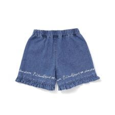 スラップスリップ(SLAP SLIP)の裾プリントデニムニットキュロット(90~130cm)