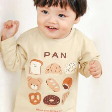 スラップスリップ(SLAP SLIP)の【スララク/防汚加工/オーガニックコットン】わくわく男の子長袖Tシャツ(80~130cm)