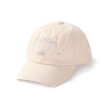 後ろリボンフェミニンモチーフ刺しゅうキャップ(52~54cm)