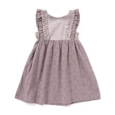 肩フリル花柄レースジャンパースカート(80~130cm)