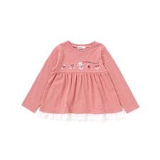 スラップスリップ(SLAP SLIP)の裾シフォンアニマルクマウサギネコスイーツモチーフTシャツ(80~130cm)