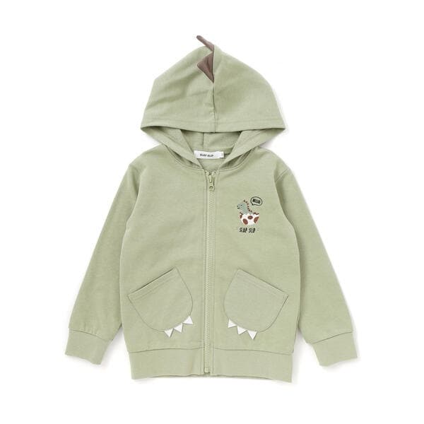 [�}���C]�c���c�������g�T�J�t�[�h�t���t���W�b�v�p�[�J�[(80~120cm)/�X���b�v�X���b�v�iSLAP SLIP�j �O���[��