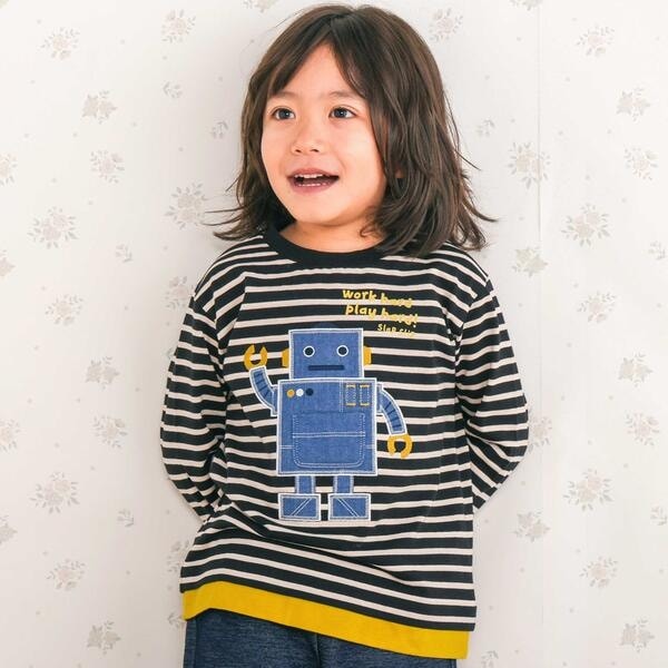 [�}���C]�������{�b�g���`�[�t�|�P�b�g�t��T�V���c(80~130cm)/�X���b�v�X���b�v�iSLAP SLIP�j �u���b�N�n(�{�[�_�[/���{�b�g)