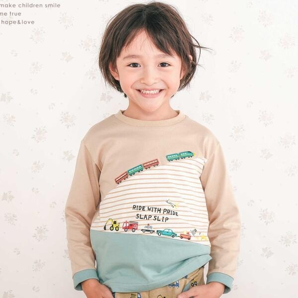 [}C]͂炭ܓdԂ񂮂̂ڂ؂ւTVc(80~130cm)/XbvXbviSLAP SLIPj x[W×O[