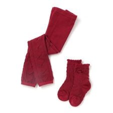 ハート柄レギンス＆ソックス2点セット(70~130cm)
