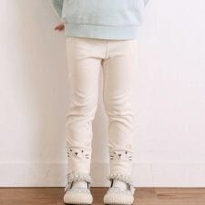 スラップスリップ(SLAP SLIP)のネコウサギ耳付きアニマルモチーフレギンス(80~130cm)