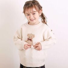 ウマクマネコアニマルモチーフニットトップス(80~130cm)