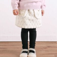 【お揃い】もこもこキラキラボアスカッツ(80~130cm)