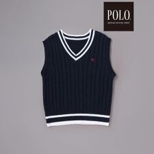 【POLO BCS(ポロ・ビーシーエス)×SLAP SLIPコラボ】チルデンニットベスト(90~13