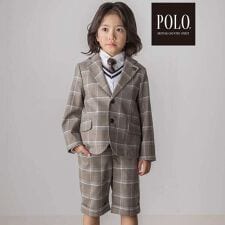 【POLO BCS(ポロ・ビーシーエス)×SLAP SLIPコラボ】無地チェックスーツ+シャツ+ピン