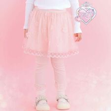 【スラプリ】立体お花ラメチュールフレアスカパン(80~120cm)