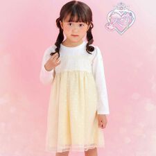 【スラプリ】キラキラチュールドッキングワンピース(80~130cm)