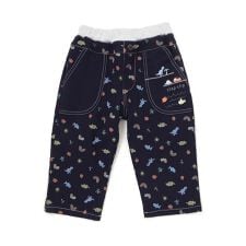 恐竜海の生き物総柄7分丈パンツ(80~130cm)