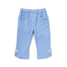 裾フレア7分丈ストレッチツイルパンツ(80~130cm)