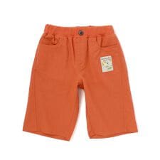 【接触冷感/お揃い】無地+総柄5.5分丈パンツ(80~130cm)