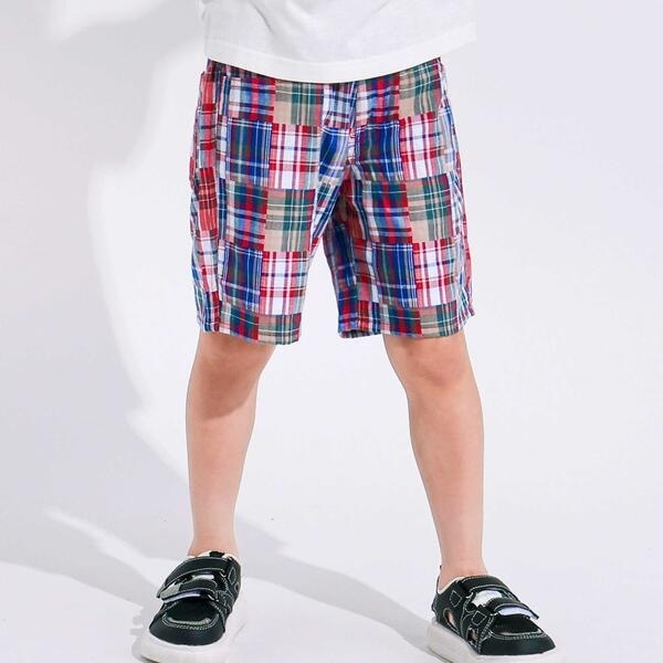 チェック柄ショートパンツ(80~130cm) | スラップスリップ(SLAP SLIP