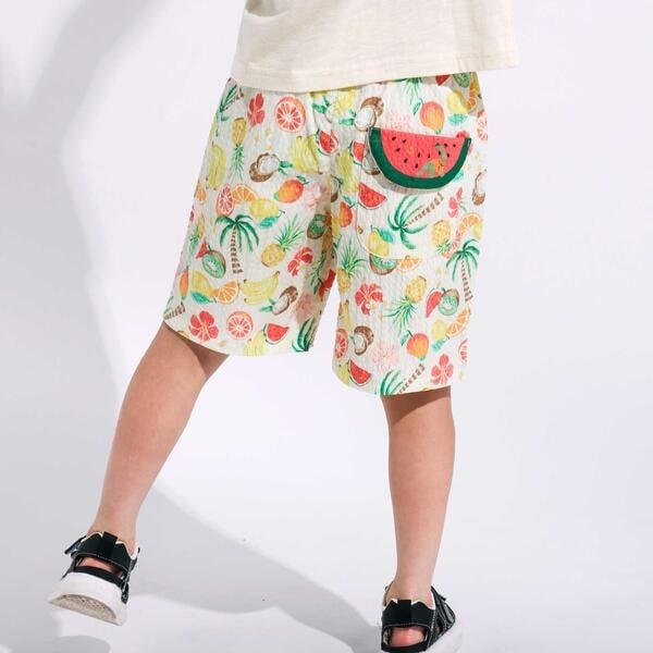 お揃い】トロピカル総柄ショートパンツ(80~130cm) | スラップスリップ
