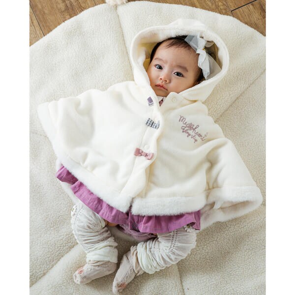 BABY,theリボンスカラップファーコートブラウン 【公式ショッピング 