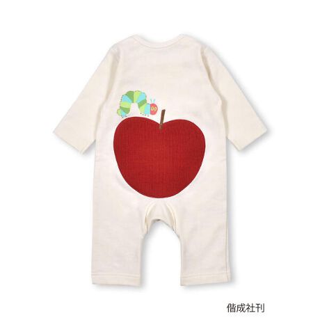 絵本コラボ はらぺこあおむし スヤスヤ イラスト りんご パッチ ロンパース ベビー 60 スラップスリップ ベビー Slap Slip Baby 17 ファッション通販 マルイウェブチャネル