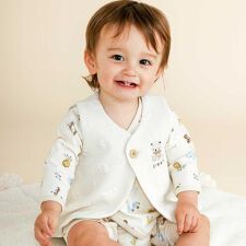 スラップスリップ ベビー(SLAP SLIP BABY)の【お揃い】ぽこぽこチェリーアニマル柄ベストベビー(70~80cm)