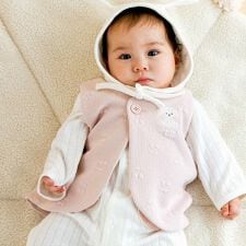 スラップスリップ ベビー(SLAP SLIP BABY)の【お揃い】ぽこぽこチェリーアニマル柄ベストベビー(70~80cm)