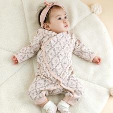 スラップスリップ ベビー(SLAP SLIP BABY)のコットンアニマルイヌ恐竜お花マルチプリント総柄肌着ベビー(60~70cm)