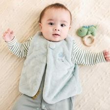 スラップスリップ ベビー(SLAP SLIP BABY)の【お揃い】アニマルクマウサギネコ恐竜ポコポコボアベストベビー(70~80cm)