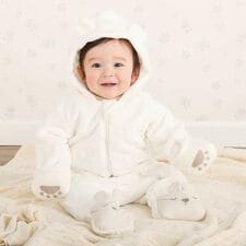 スラップスリップ ベビー(SLAP SLIP BABY)のアニマルクマウサギ恐竜ボアバギーオールベビー(70~80cm)