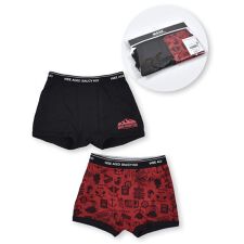 ワスク(WASK)の無地 + 総柄 2P コットン フライス ショーツ (110~160cm)