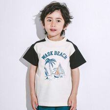 【接触冷感】ビーチバイカラーTシャツ(100~160cm)
