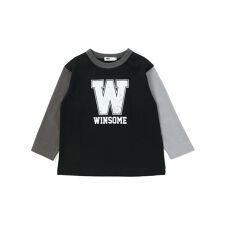 カラフル袖ロゴプリントロング長袖Tシャツ(100~160cm)