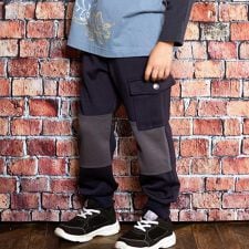 バイカラーダンボールニットパンツ(100~160cm)