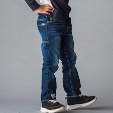 BIGポケット裏起毛ストレッチデニムパンツ(100~160cm)
