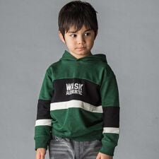 配色フーディミニ裏毛トレーナー